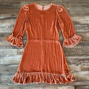 Reformation Mountain Dress in Salmon
